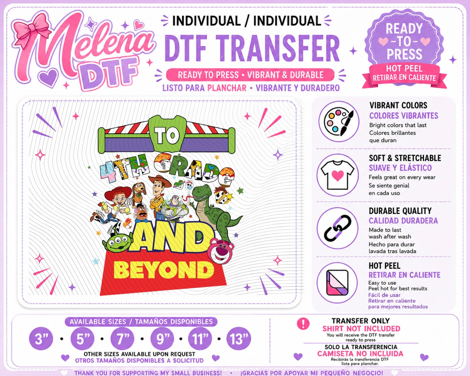Toy Story 4th Grade Transfer