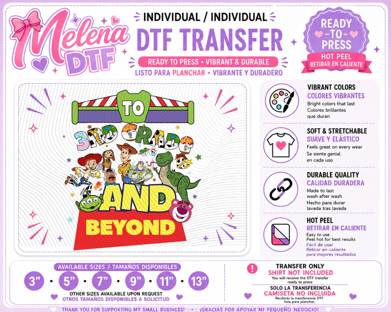Toy Story 3rd Grade Transfer