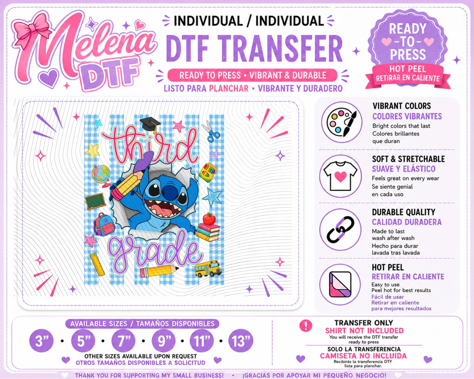 Stitch 3rd Grade Transfer