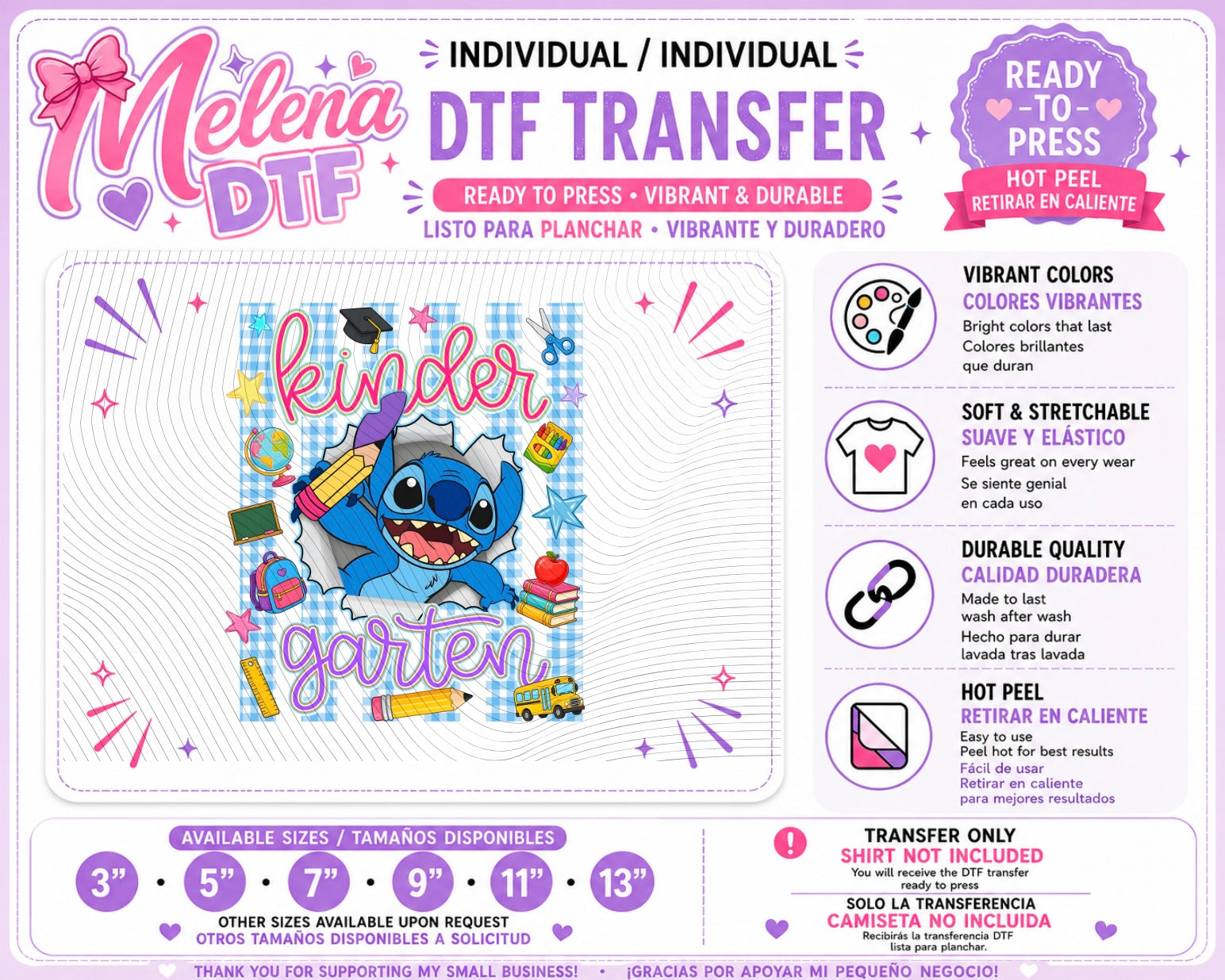 Stitch Kindergarten Tranfer